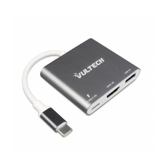 ADAPTADOR VULTECH TIPO-C 1 HDMI 1 USB 3.0 1 PD [ATC-01]