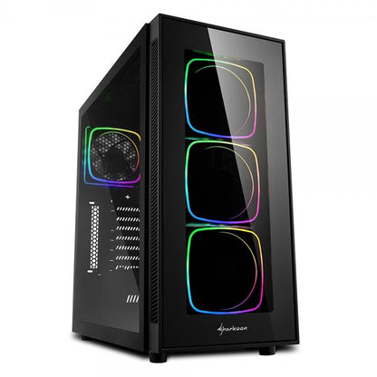 SHARKOON CASE TG6 RGB, ATX, 7 SLOTS EXPANSION, 3 USB 3.0, 2 USB 2.0, DRIVE BAY DA 2,5"/3,5" [TG6 RGB]