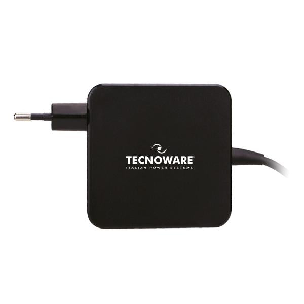 FUENTE DE ALIMENTACIÓN TECNOWARE USB-C 65W NEGRA [FAU17563] 