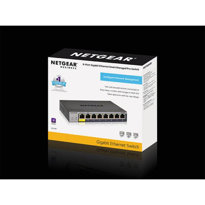 NETGEAR GS108Tv3 Gestionado L2 Gigabit Ethernet (10/100/1000) Gris [GS108T-300PES] 