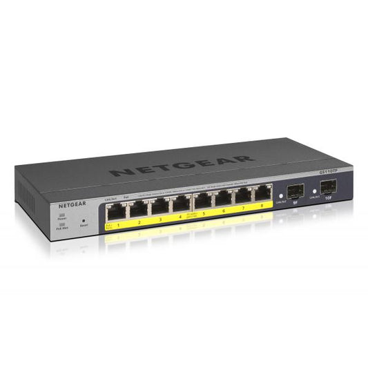 NETGEAR GS110TP Gestito L2/L3/L4 Gigabit Ethernet (10/100/1000) Supporto Power over Ethernet (PoE) Grigio [GS110TP-300EUS]