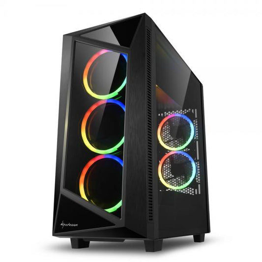 SHARKOON CASE REV200 ATX 7 SLOTS EXPANSION 2 USB 3.0, 2 USB 2.0, 2.5"/3.5" DRIVE BAY [REV200]