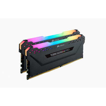 CORSAIR RAM VENGEANCE RGB PRO 32GB 2X16GB DDR4 3200 PC4-25600 C16 1.35V MEMORIA DE ESCRITORIO - NEGRO [CMW32GX4M2E3200C16] 