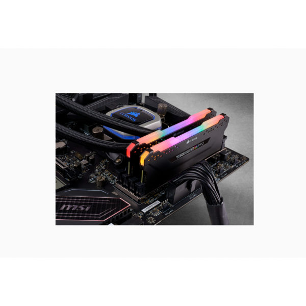 CORSAIR RAM VENGEANCE RGB PRO 32GB 2X16GB DDR4 3200 PC4-25600 C16 1.35V MEMORIA DE ESCRITORIO - NEGRO [CMW32GX4M2E3200C16] 