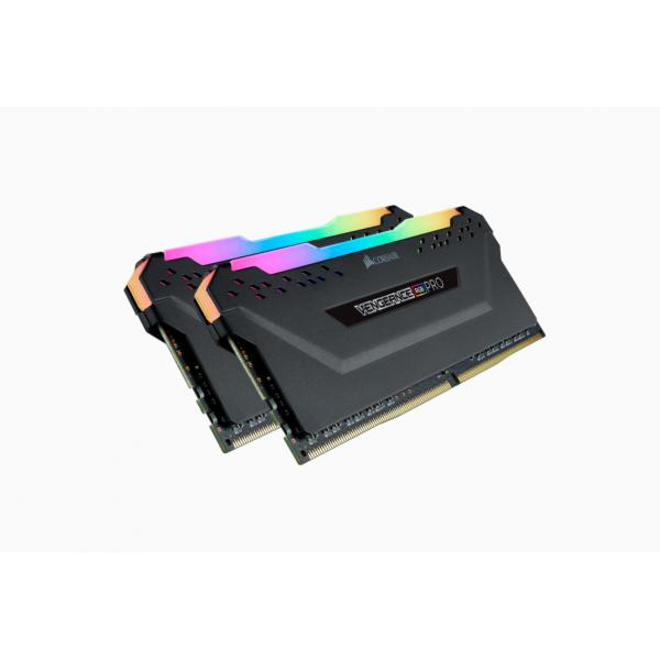 CORSAIR RAM VENGEANCE RGB PRO 32GB 2X16GB DDR4 3200 PC4-25600 C16 1.35V MEMORIA DE ESCRITORIO - NEGRO [CMW32GX4M2E3200C16] 