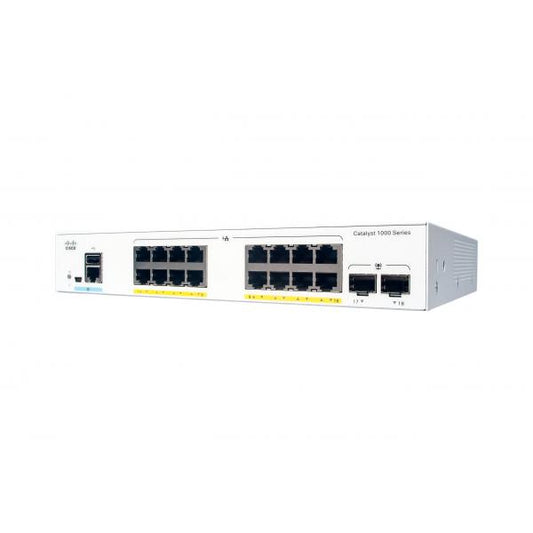 Cisco Systems Catalyst 1000 16 puertos GE POE completo - 2x1G SFP [C1000-16FP-2G-L] 