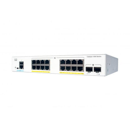 Cisco Catalyst C1000-16P-2G-L switch di rete Gestito L2 Gigabit Ethernet (10/100/1000) Supporto Power over Ethernet (PoE) Grigio [C1000-16P-2G-L]
