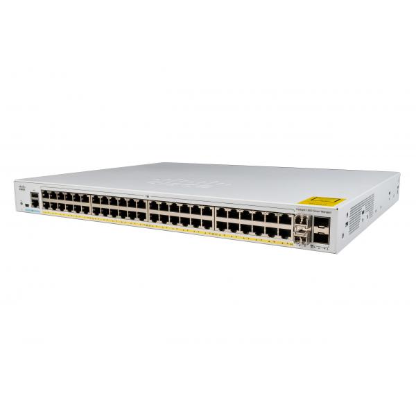 Cisco Catalyst C1000-48P-4X-L switch di rete Gestito L2 Gigabit Ethernet (10/100/1000) Supporto Power over Ethernet (PoE) Grigio [C1000-48P-4X-L]