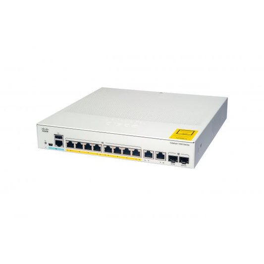 Cisco Systems Catalyst 1000 8port GE - Full POE - Ext PS - 2x1G SFP [C1000-8FP-E-2G-L]