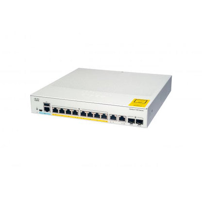 Conmutador de red Cisco Catalyst C1000-8P-2G-L Gestionado L2 Gigabit Ethernet (10/100/1000) Compatible con alimentación a través de Ethernet (PoE) Gris [C1000-8P-2G-L] 