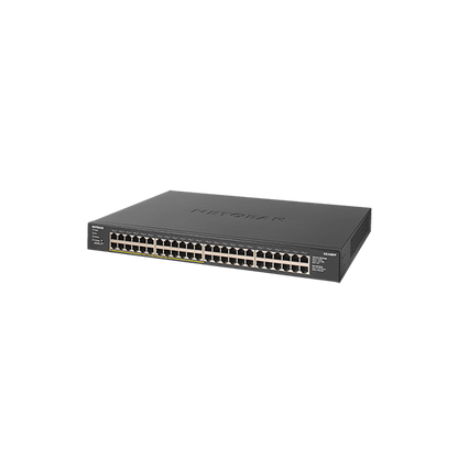 NETGEAR GS348PP Non gestito Gigabit Ethernet (10/100/1000) Supporto Power over Ethernet (PoE) Nero [GS348PP-100EUS]