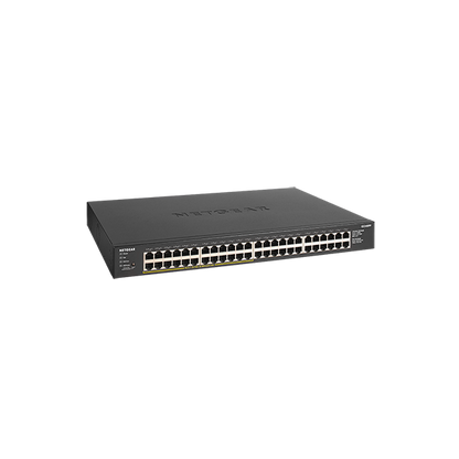 NETGEAR GS348PP Non gestito Gigabit Ethernet (10/100/1000) Supporto Power over Ethernet (PoE) Nero [GS348PP-100EUS]