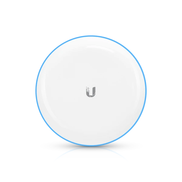 Ubiquiti - UBB - 60 GHz wireless PtP bridge, 500 m (1,640 ft) maximum range, 60 GHz & 5 GHz dual-radio redundancy, x1 GbE RJ45 port, 5 GHz (866.6 Mbps) and 60GHz (1700 Mbps), Includes PoE po [UBB-EU]