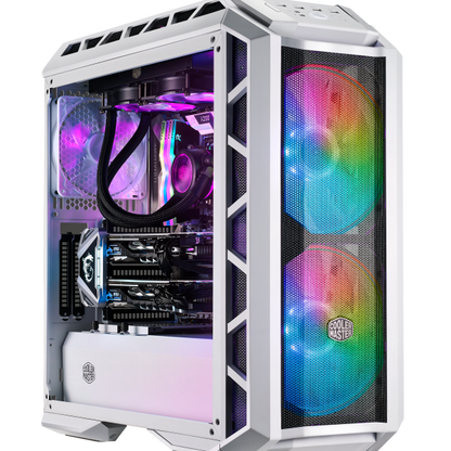 COOLER MASTER CASE H500P MESH WHITE ARGB MID TOWER, SIDE PANEL, MICROATX-MINI ITX, 2XUSB 3.2, 2XUSB 2.0, 1X3.5MM AUDIO JACK, 1X3.5MM MIC JACK, 1XARGB CONTROLLER, 1XARGB 2-TO-3 SPLITTER, 2X200MM ARGB FAN FRONT, 1X140MM ARGB FAN REAR, BIANCO [MCM-H500P...