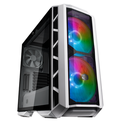 COOLER MASTER CASE H500P MESH WHITE ARGB MID TOWER, SIDE PANEL, MICROATX-MINI ITX, 2XUSB 3.2, 2XUSB 2.0, 1X3.5MM AUDIO JACK, 1X3.5MM MIC JACK, 1XARGB CONTROLLER, 1XARGB 2-TO-3 SPLITTER, 2X200MM ARGB FAN FRONT, 1X140MM ARGB FAN REAR, BIANCO [MCM-H500P...