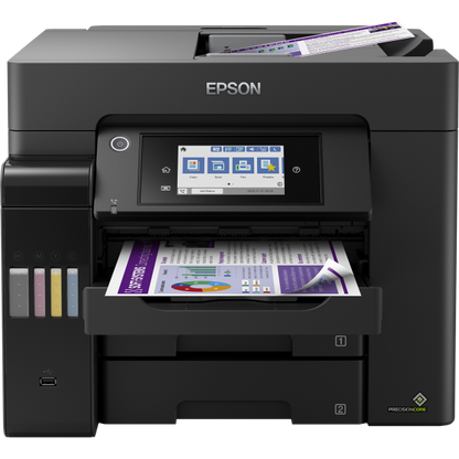 EPSON MULTIF. TINTA DE COLOR A4, ECOTANK ET-5850, 25PPM, DÚPLEX, USB/LAN/WIFI, 4 EN 1 [C11CJ29401]