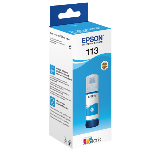 EPSON CARTUCCIA 113 ECOTANK CIANO BOTTLE STANDARD [C13T06B240]