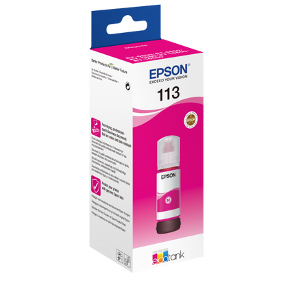 Epson 113 EcoTank Pigment Magenta ink bottle [C13T06B340]