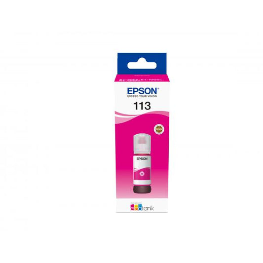 Epson 113 EcoTank Pigment Magenta ink bottle [C13T06B340]