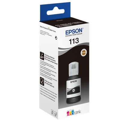 Botella de tinta Epson 113 EcoTank Pigment Black [C13T06B140]