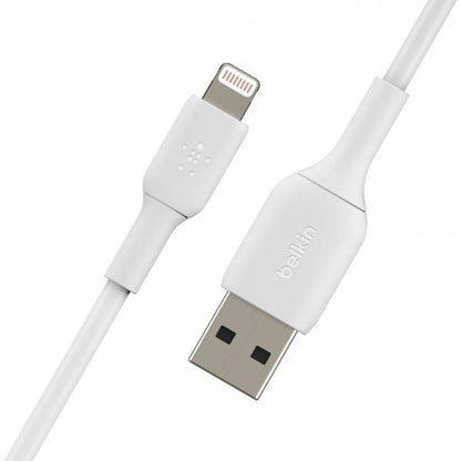 Belkin CAVO PVC DA USB-A A LIGHTNING 1M - BIANCO [CAA001BT1MWH]