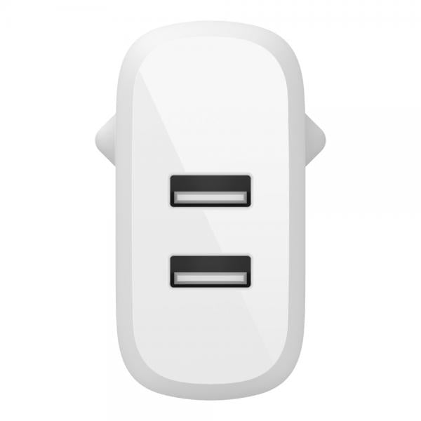 Belkin CARICABATTERIE 2 PORTE USB-A 12W [WCB002VFWH]