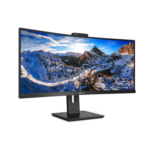 Philips P-Line - 34 inch - Curved - UltraWide Quad HD VA LED Monitor - 3440x1440 - USB-C Dock - HAS / RJ45 / Webcam [346P1CRH/00]