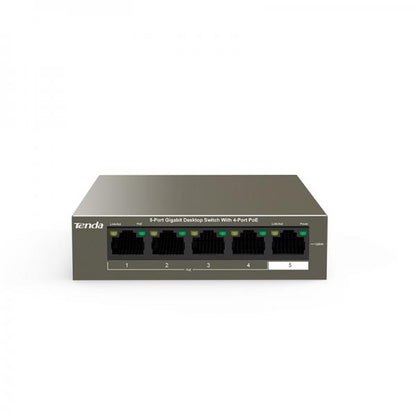 Tenda TEG1105P-4-63W switch di rete Non gestito L2 Gigabit Ethernet (10/100/1000) Nero Supporto Power over Ethernet (PoE) [TEG1105P-4-63W]