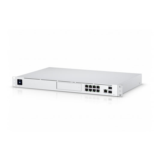 Ubiquiti - UDM-PRO - UniFi Dream Machine Pro with Quad-core ARM Cortex-A57 at 1.7 GHz, 4GB DDR4 RAM, x1 HDD 3.5" NVR, 1U rack, 100+ devices, 1k+ clients, LAN x8 GbE RJ45 ports and x1 10G S [UDM-Pro-EU]