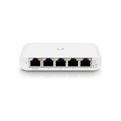 Ubiquiti - USW-Flex-Mini-EU - UniFi 5 Port Layer 2 switch with 4 GbE ports, 1 GbE PoE input port for power USW-Flex-Mini-EU [USW-Flex-Mini-EU]