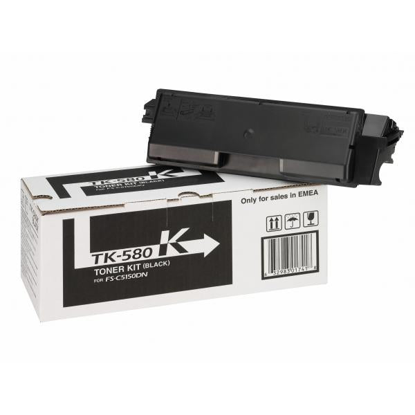 KYOCERA TK-580K cartuccia toner 1 pz Originale Nero [1T02KT0NL0]