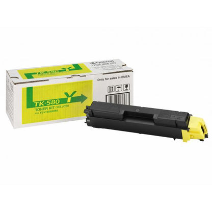 KYOCERA TK-580Y cartuccia toner 1 pz Originale Giallo [1T02KTANL0]