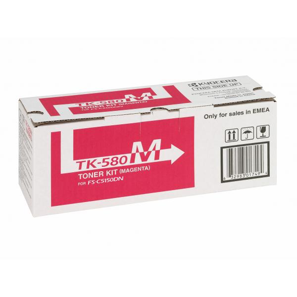 KYOCERA TK-580M cartuccia toner 1 pz Originale Magenta [1T02KTBNL0]