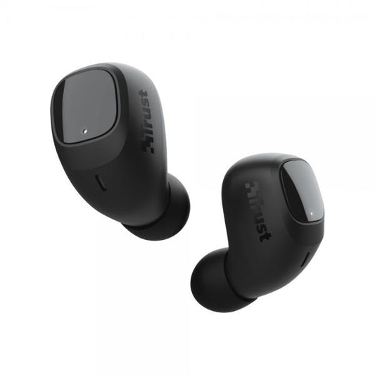 Trust Nika Compact True Wireless Stereo (TWS) Auriculares Intrauditivos Bluetooth Música y Llamadas Negros [23555]