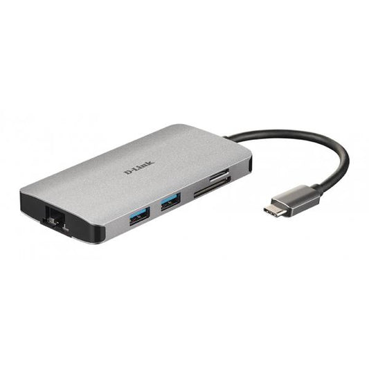 D-Link DUB-M810 replicatore di porte e docking station per notebook Cablato USB 3.2 Gen 1 (3.1 Gen 1) Type-C Argento [DUB-M810]