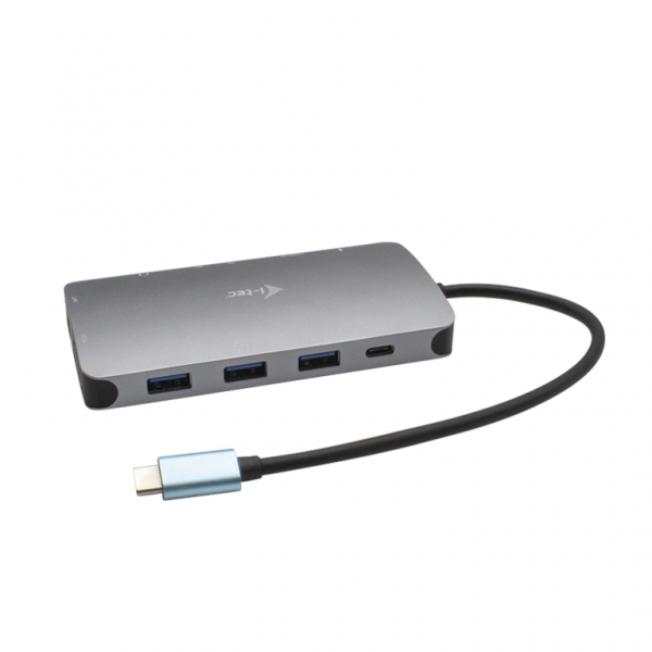 I-TEC NANO DOCKING STATION USB-C HDMI-VGA CON PORTA LAN, POWER DELIVERY 100W, RIVESTIMENTO IN METALLO [C31NANODOCKVGAPD]