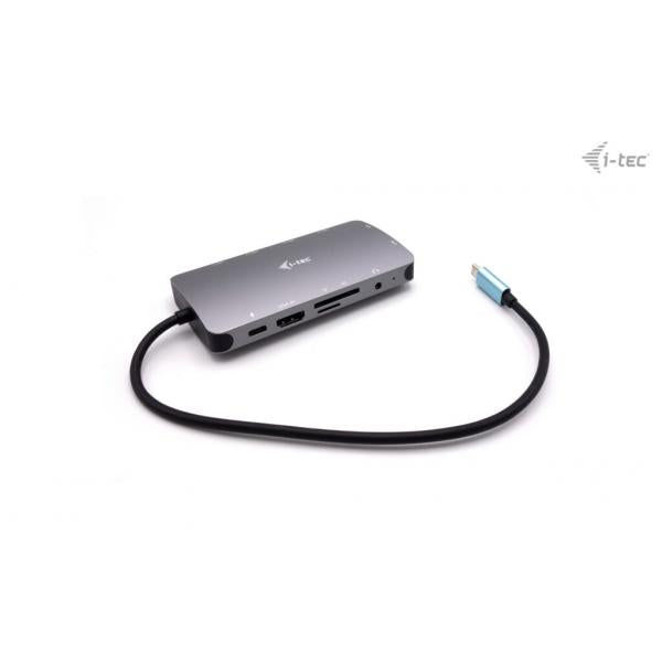 I-TEC NANO DOCKING STATION USB-C HDMI-VGA CON PORTA LAN, POWER DELIVERY 100W, RIVESTIMENTO IN METALLO [C31NANODOCKVGAPD]