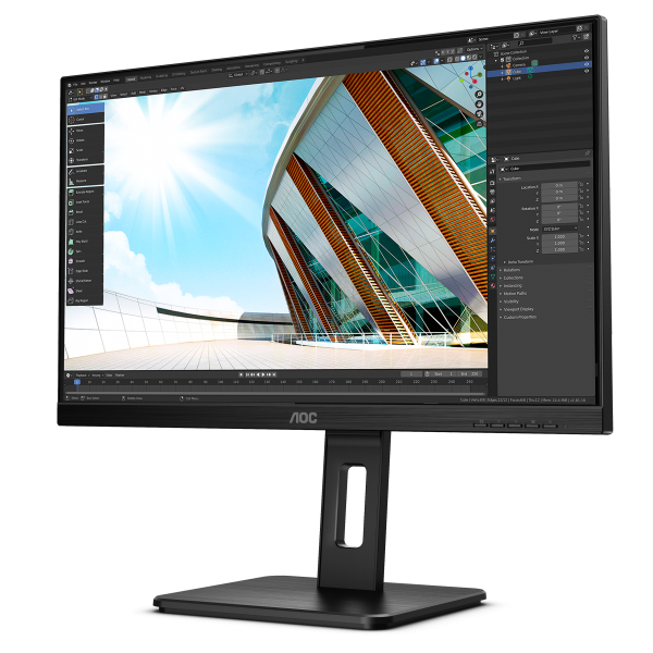 Aoc P2 Series - 24 inch - Full HD IPS LED Monitor - 1920x1080 - Pivot / HAS [24P2Q]