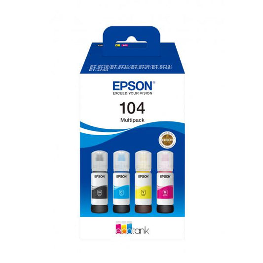 Epson 104 EcoTank 4-colour Multipack [C13T00P640]