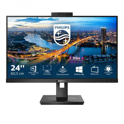 PHILIPS MONITOR 23.8 LED IPS 16:9 FHD 4MS 250 CDM VGA/DVI/DP/HDMI WEBCAM PIVOT MULTIMEDIA [242B1H]