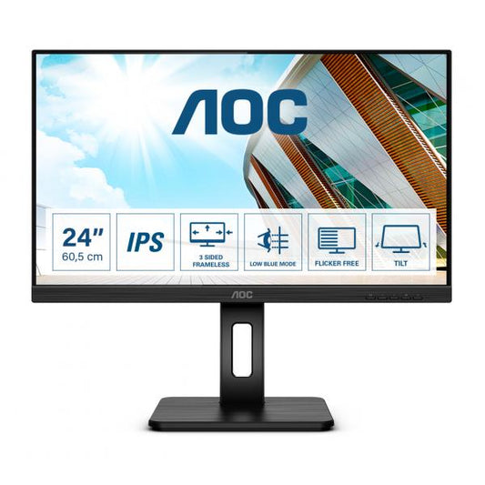 AOC P2 Q24P2Q LED display 60,5 cm (23.8") 2560 x 1440 Pixel Quad HD Nero [Q24P2Q]