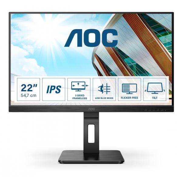 AOC P2 22P2Q LED display 54,6 cm (21.5") 1920 x 1080 Pixel Full HD Nero [22P2Q]