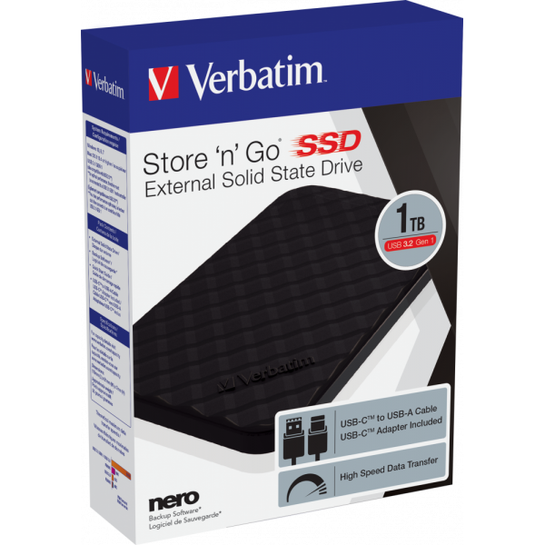 Verbatim Store 'n' Go 1000 GB Nero [53230]