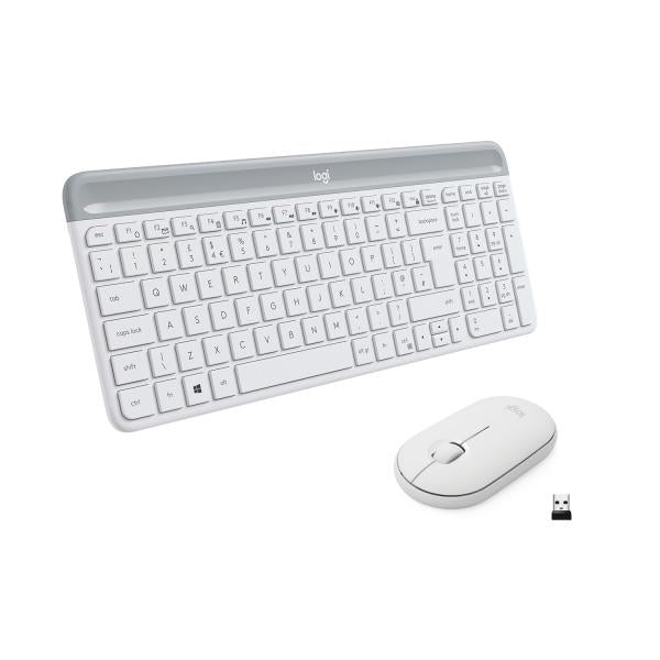 Kit de teclado y mouse Logitech MK470, diseño Qwerty italiano [920-009197]