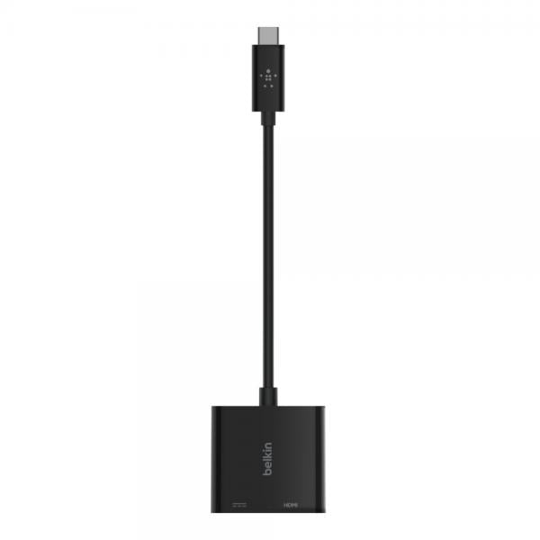 ADAPTADOR USB-C A HDMI Belkin CON POTENCIA DE CARGA 60W [AVC002BTBK] 