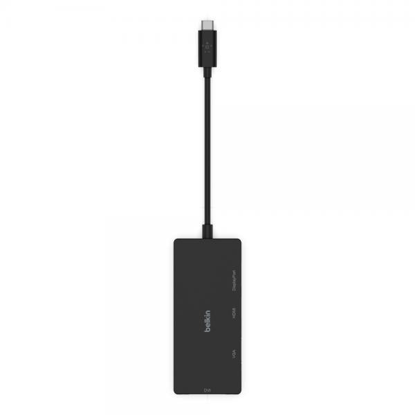 Belkin AVC003BTBK Hub de interfaz USB 3.2 Gen 1 (3.1 Gen 1) Tipo-C Negro [AVC003BTBK] 