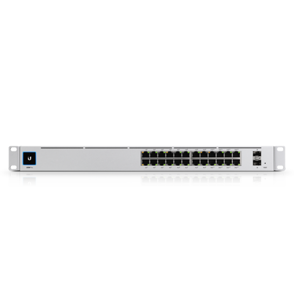 Ubiquiti - USW-Pro-24-EU - UniFi 24 Port Layer 3 switch with 24x GbE ports, 2x 10G SFP+ ports USW-Pro-24-EU [USW-Pro-24-EU]