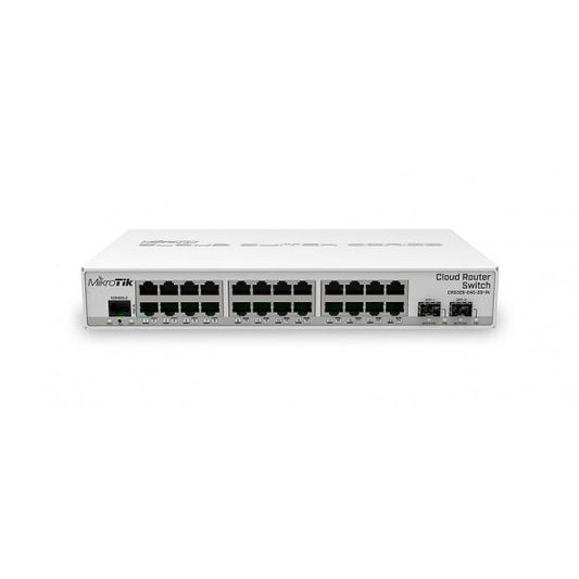 MikroTik switch 10G SFP+ cages, 512 MB of RAM, 24 Gigabit Ethernet ports CRS326-24G-2S+IN [CRS326-24G-2S+IN]