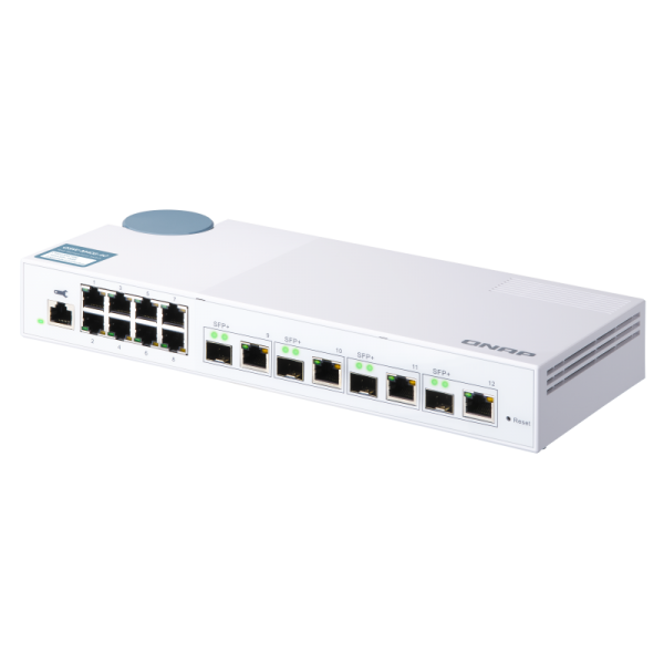 QNAP QSW-M408-4C switch di rete Gestito L2 Gigabit Ethernet (10/100/1000) Bianco [QSW-M408-4C]