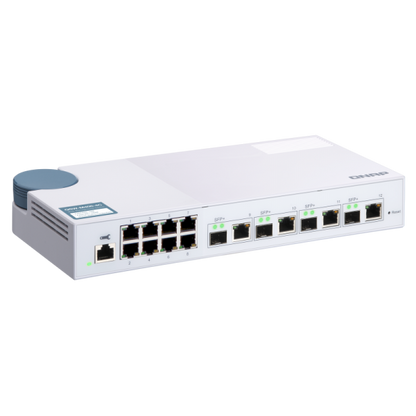 QNAP QSW-M408-4C conmutador de red Gestionado L2 Gigabit Ethernet (10/100/1000) Blanco [QSW-M408-4C]